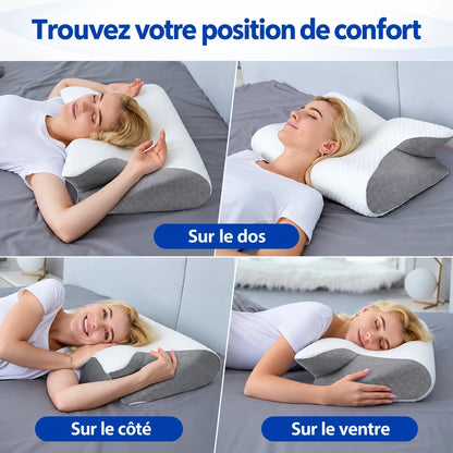 Oreiller cervical ergonomique Nuvéore™