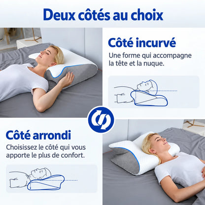 Oreiller cervical ergonomique Nuvéore™